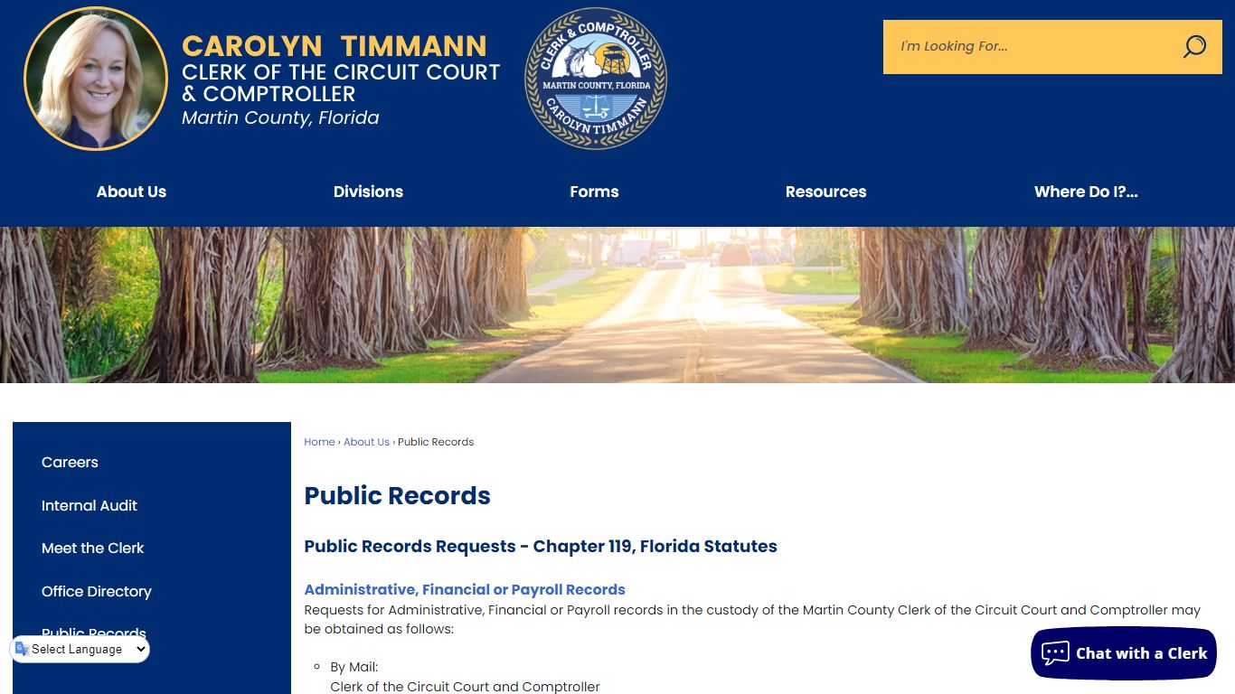Public Records | Martin County Clerk